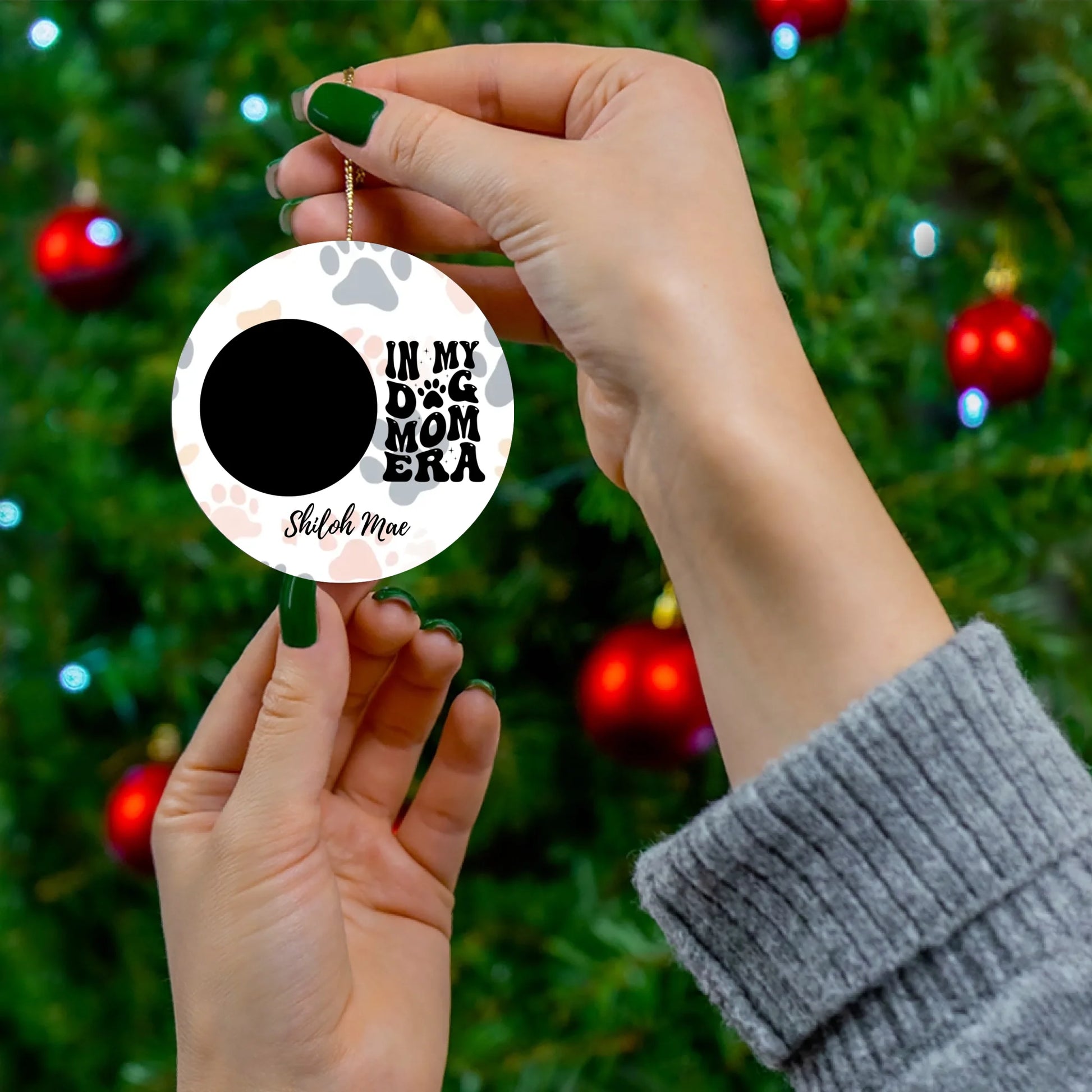 Printify Ceramic Ornaments - Round Tree Lifestyle