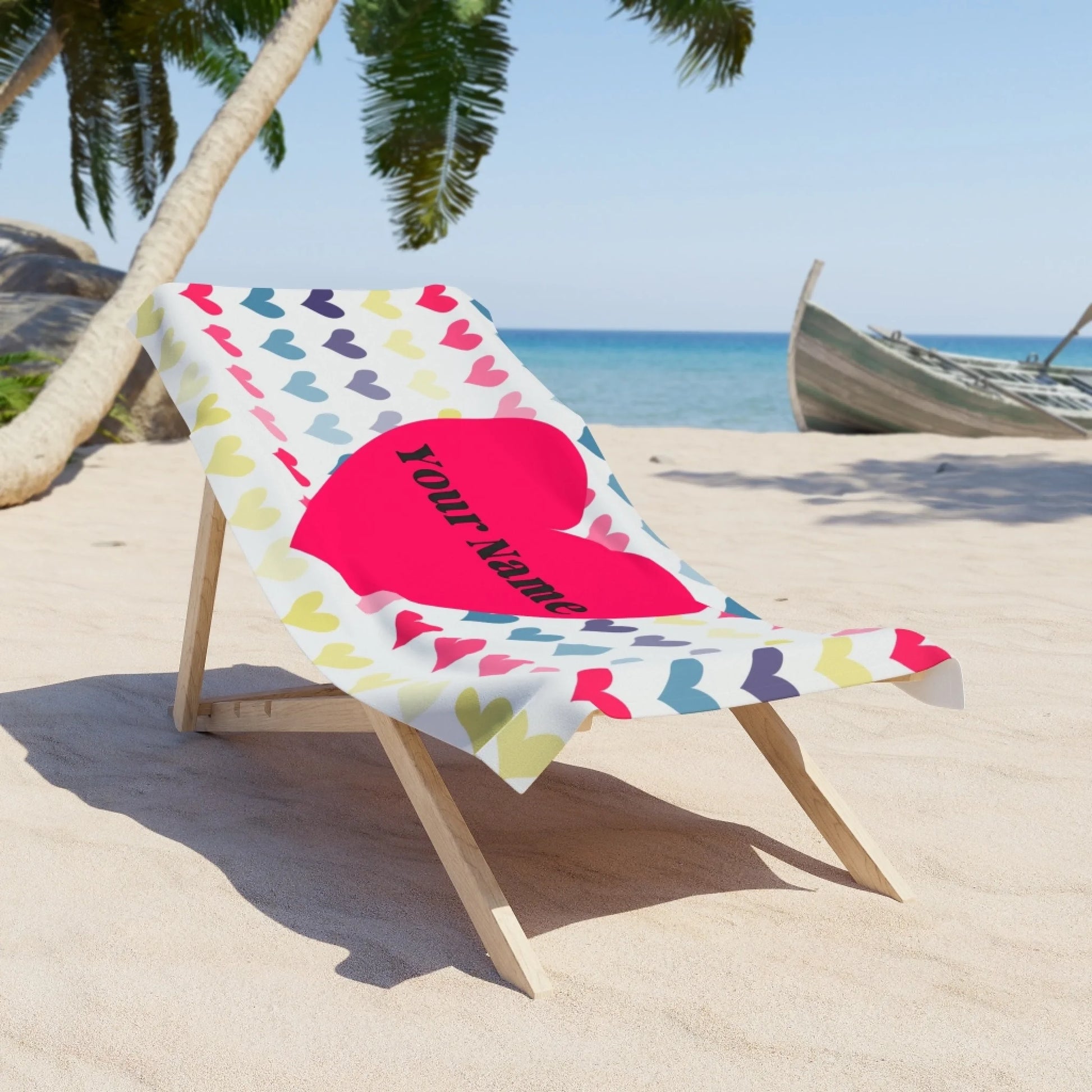 Bursting Heart Name - 60x30 Textured Lifestyle