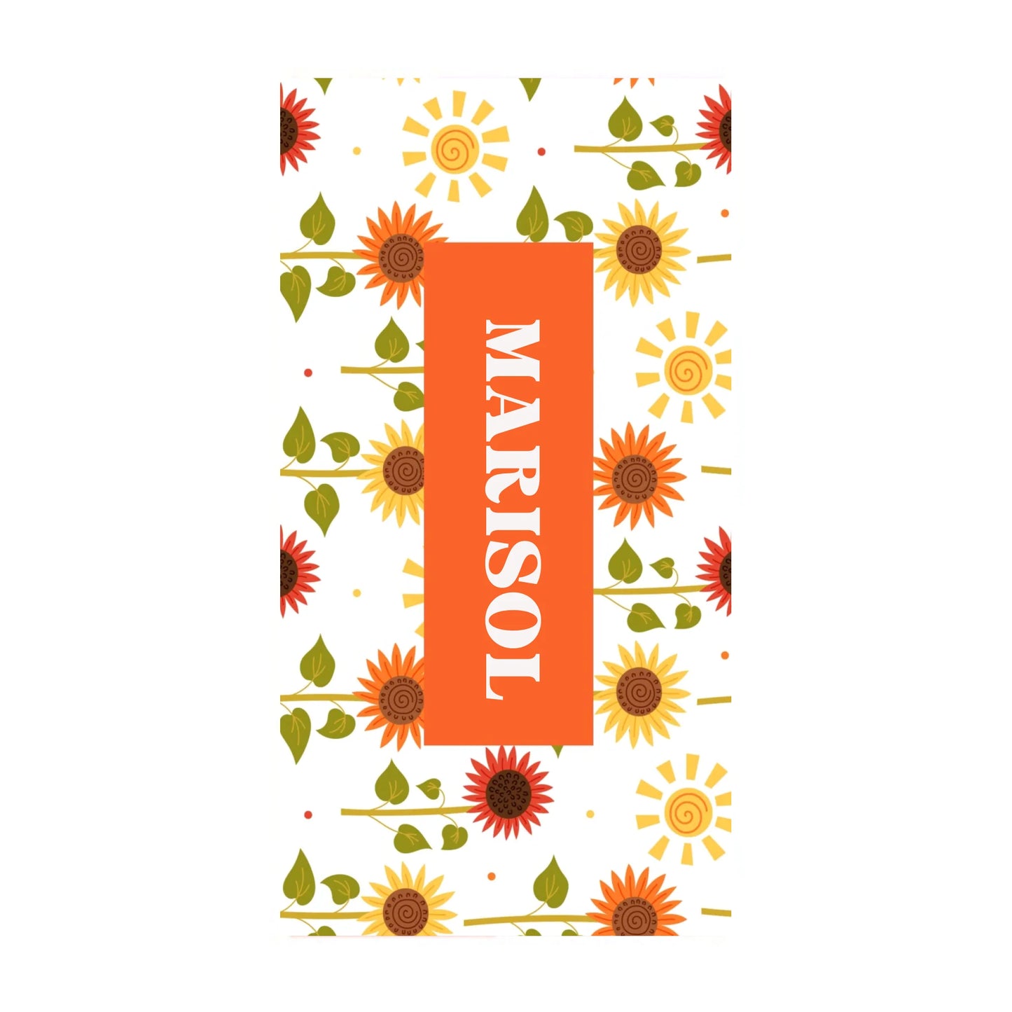 Sunflower Patch Name Towel