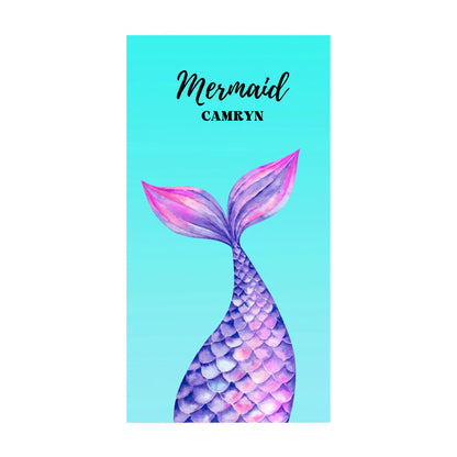 Mermaid Tail Name Towel