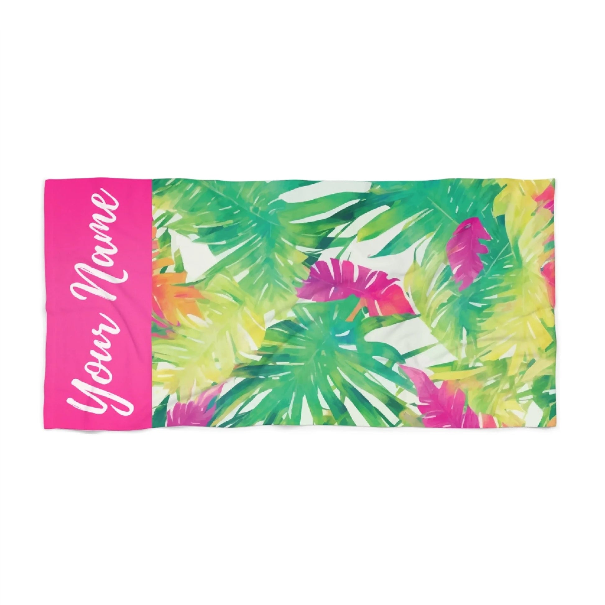 Aloha Spirit Name Towel 60x30 Premium Texture Lifestyle