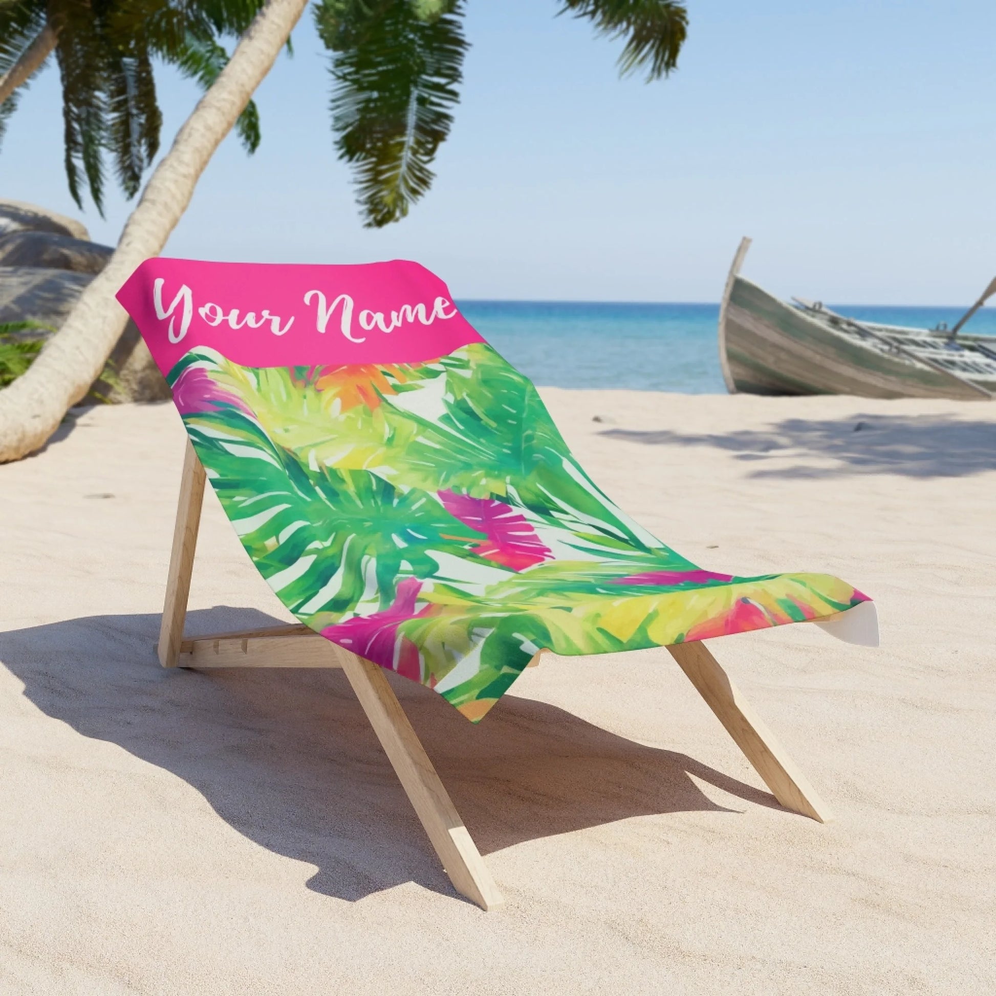 Aloha Spirit Name Towel 60x30 Premium Texture Lifestyle 2