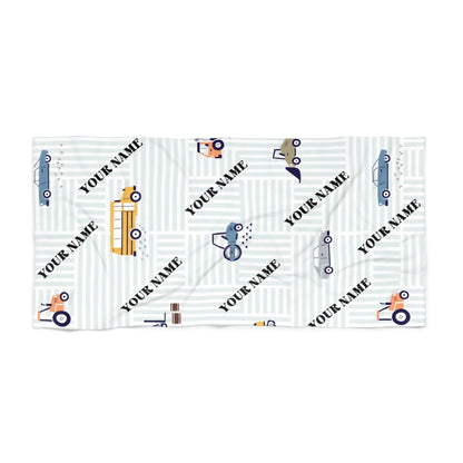 Beep Beer Car Name Towel 60x30 Premium Texture
