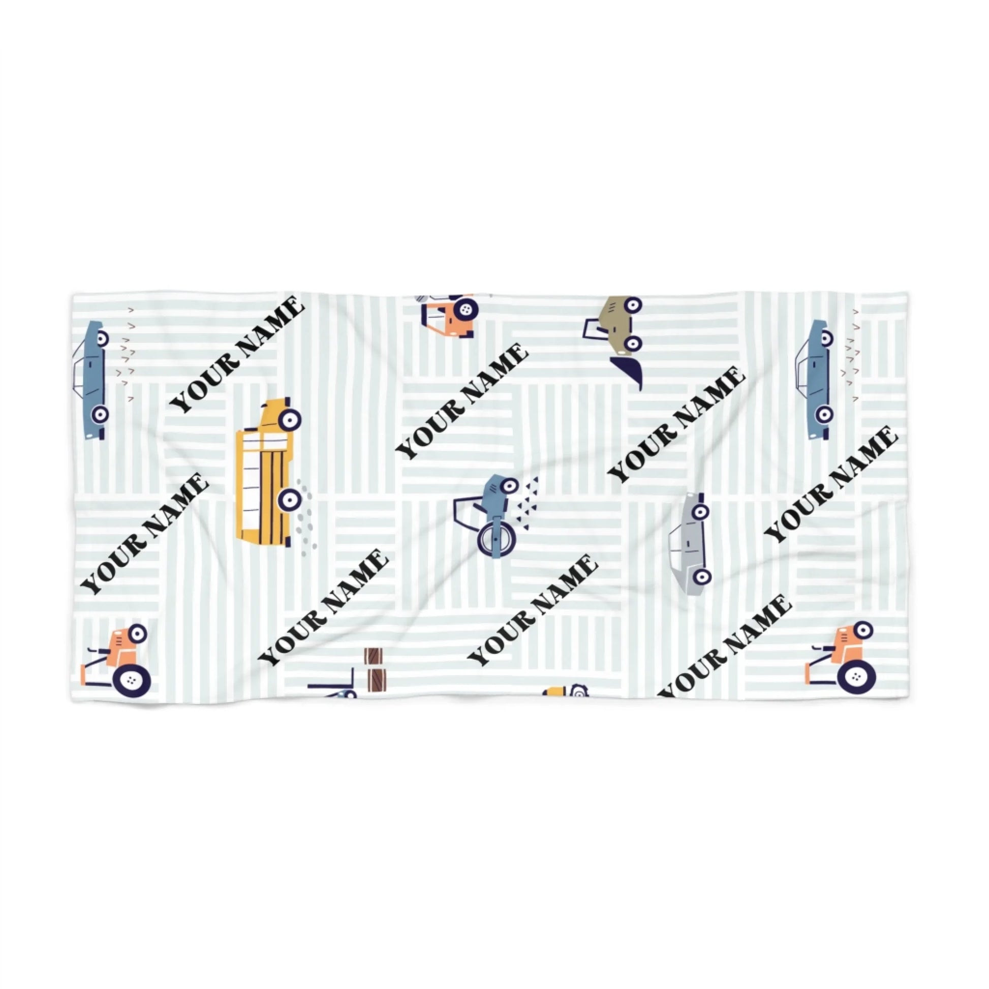 Beep Beer Car Name Towel 60x30 Premium Texture