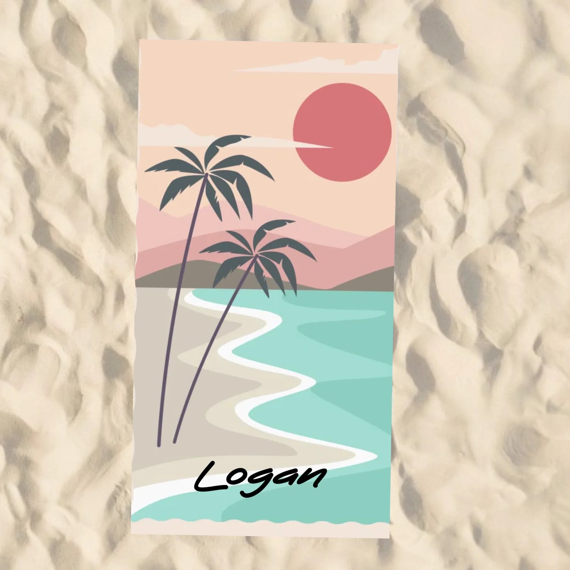 Beach Towel Blank - 30x60 - Horizontal Beach Enviro