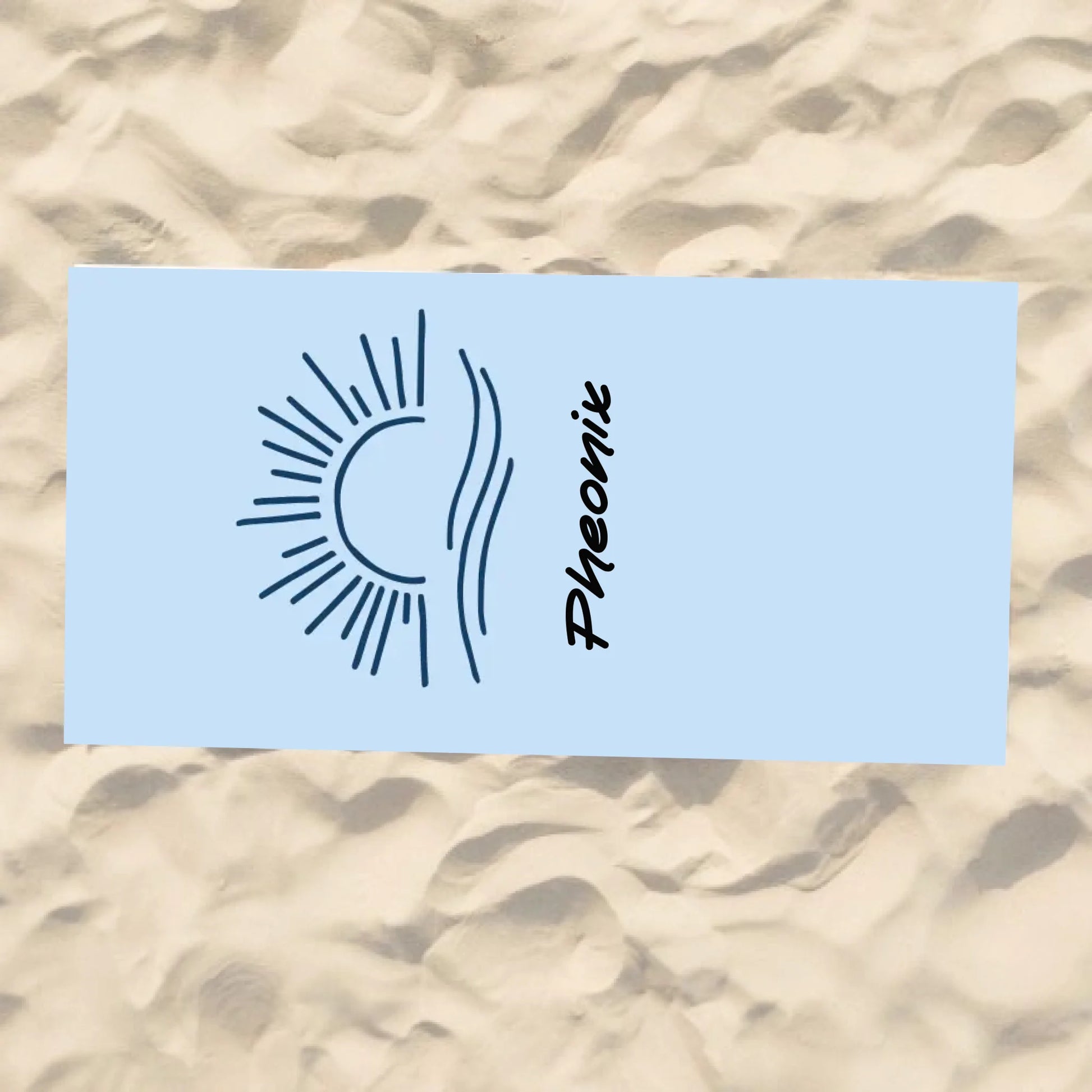 Beach Towel Blank - 30x60 - Horizontal Beach Enviro
