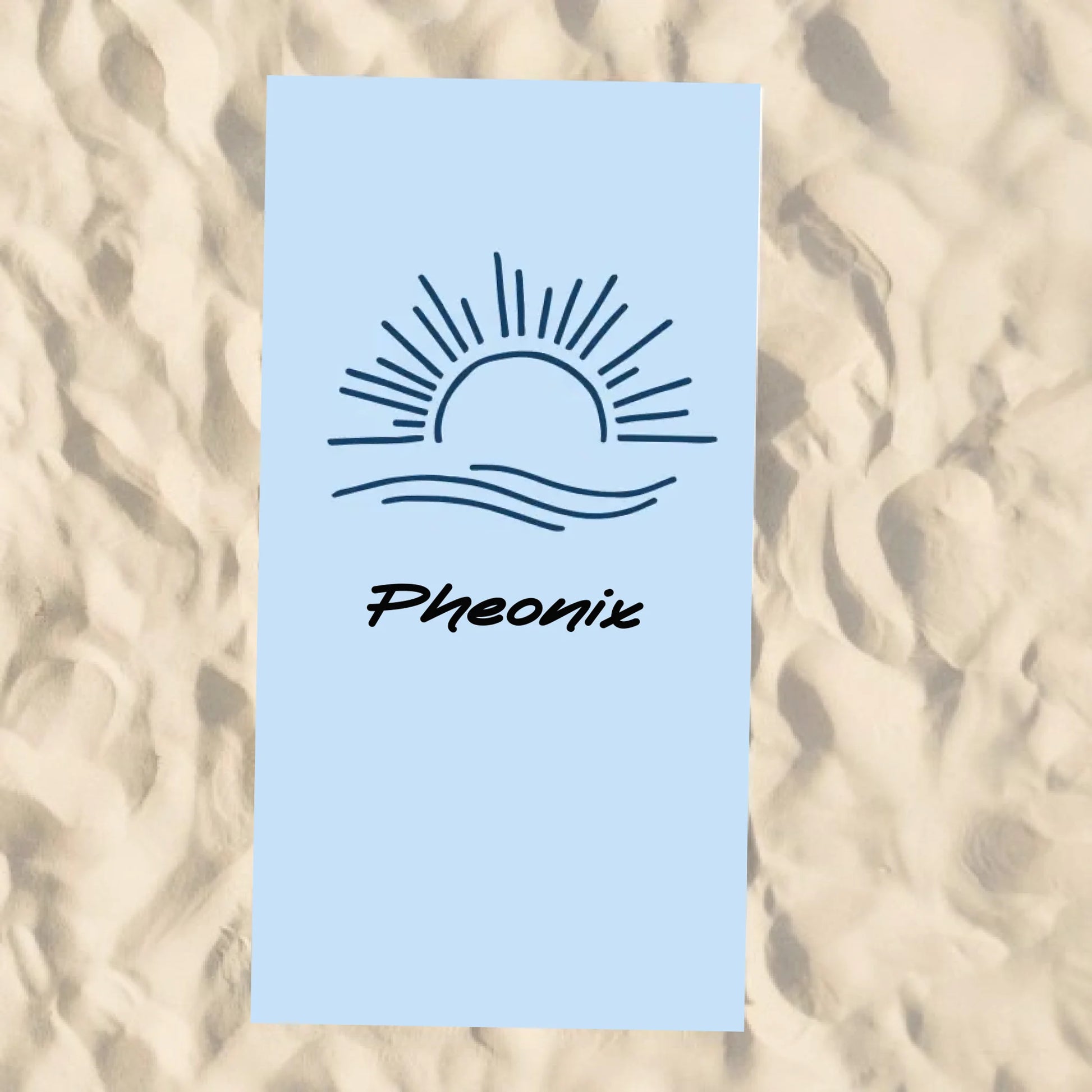 Beach Towel Blank - 30x60 - Horizontal Beach Enviro