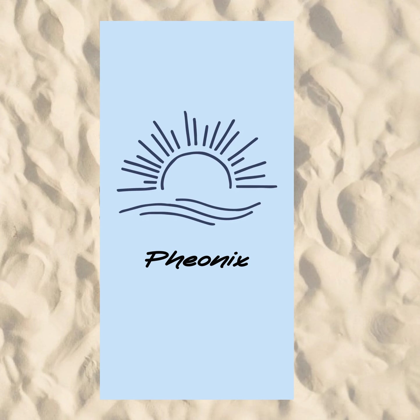 Beach Towel Blank - 30x60 - Horizontal Beach Enviro