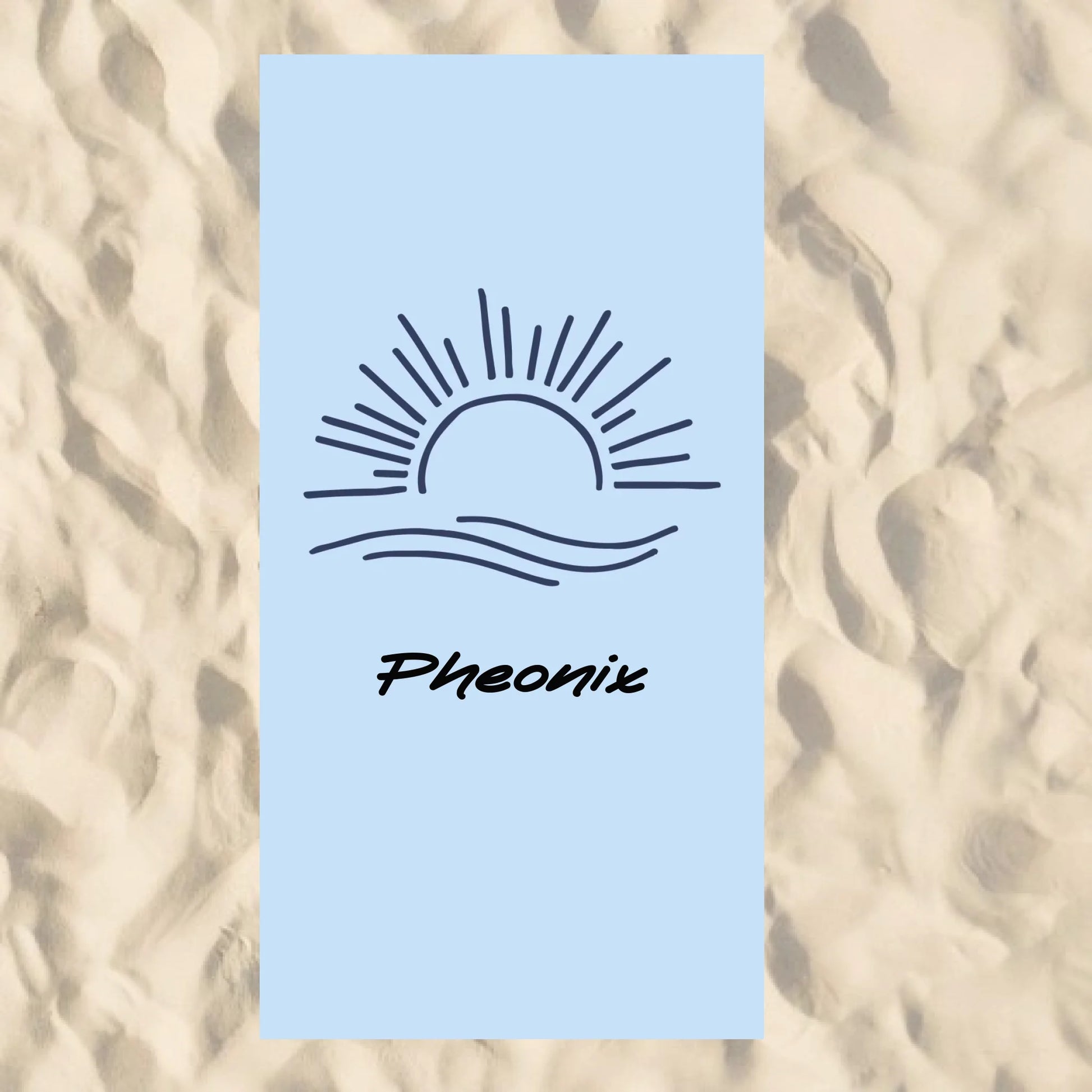 Beach Towel Blank - 30x60 - Horizontal Beach Enviro