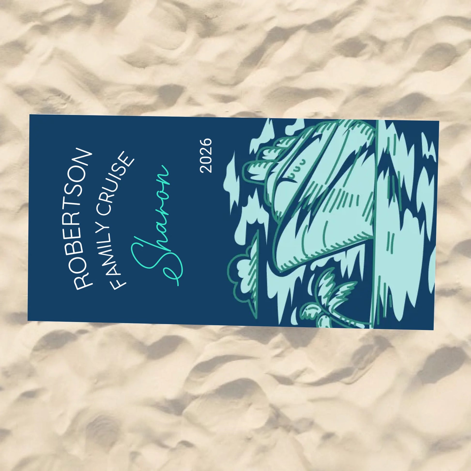 Beach Towel Blank - 30x60 - Horizontal Beach Enviro