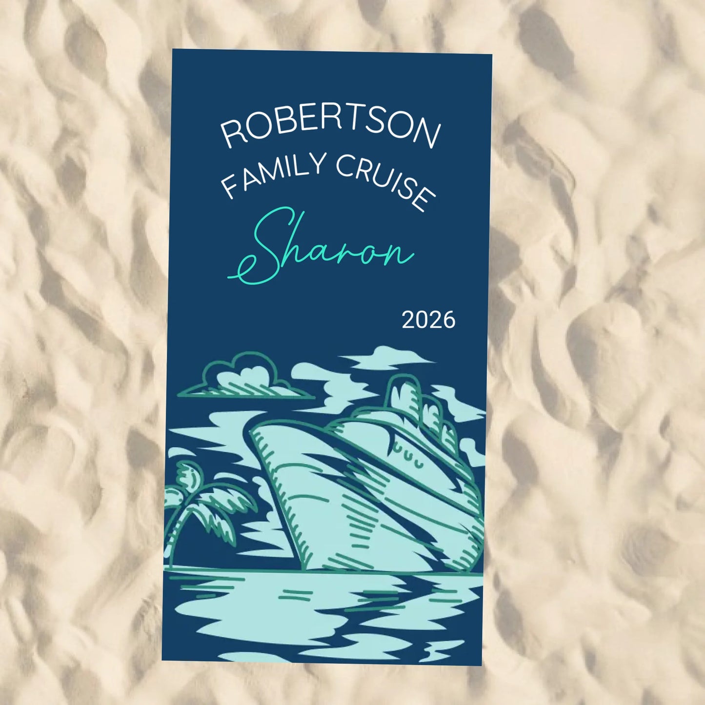 Beach Towel Blank - 30x60 - Horizontal Beach Enviro