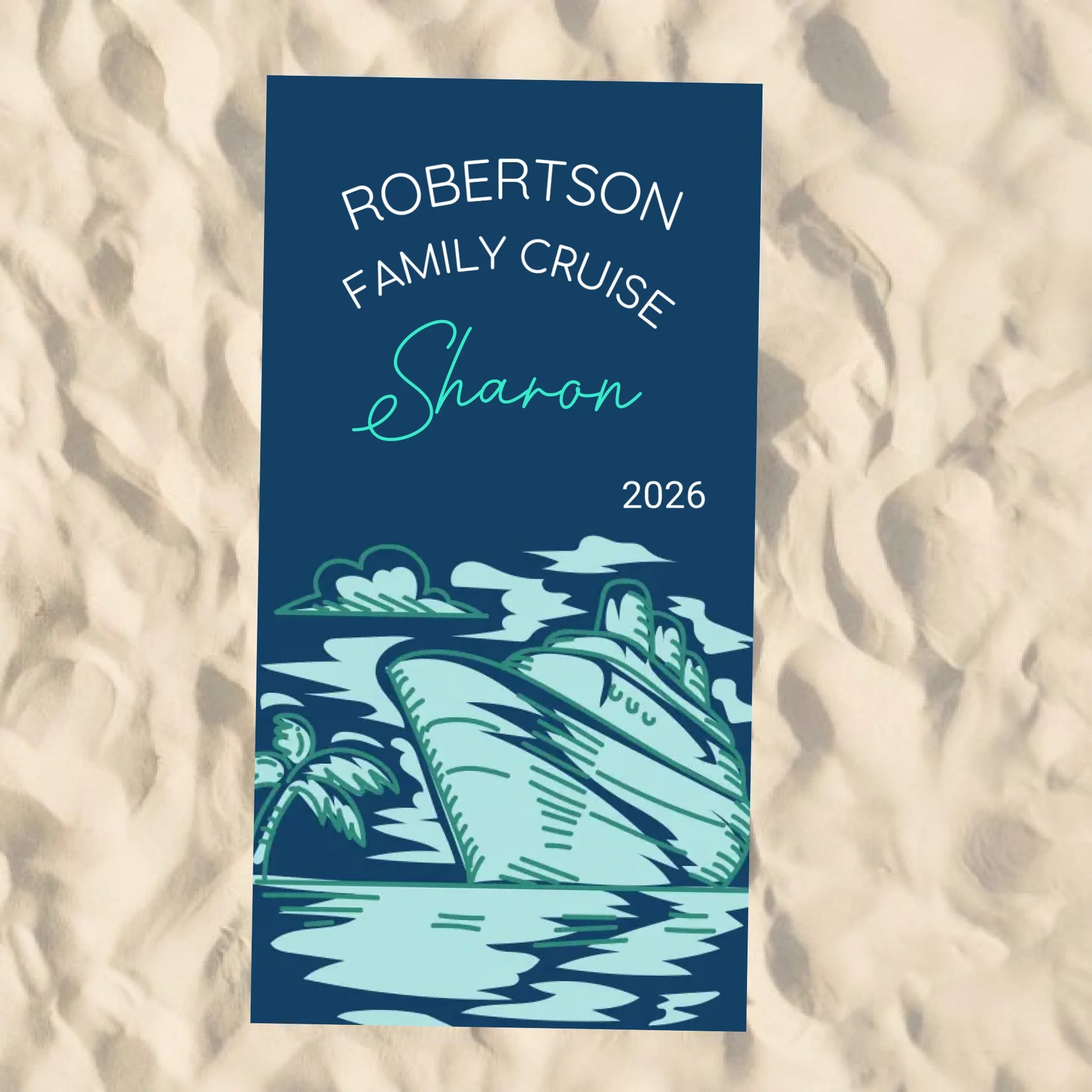 Beach Towel Blank - 30x60 - Horizontal Beach Enviro