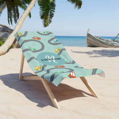 Go Cars Go! Name Towel 60x03 Premium Lifestyle Texture