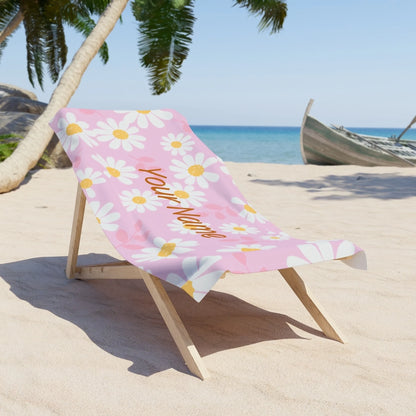 FIeld of Daisies Name - Pink 60x30 Premium Texrure Lifestyle