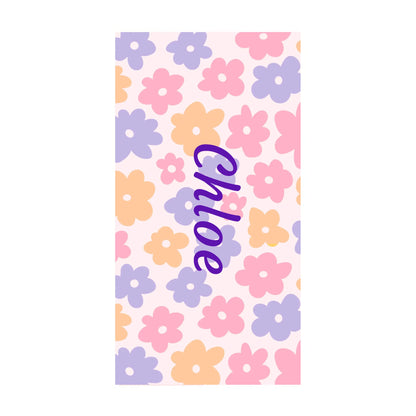 Retro Daisy Flower Name Towel copy