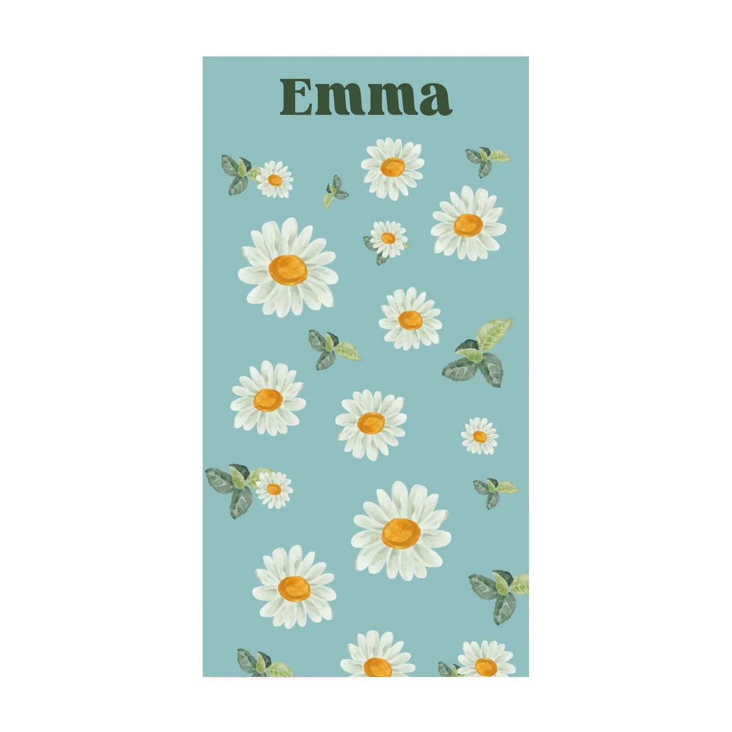 Dancing Daisies Name Towel