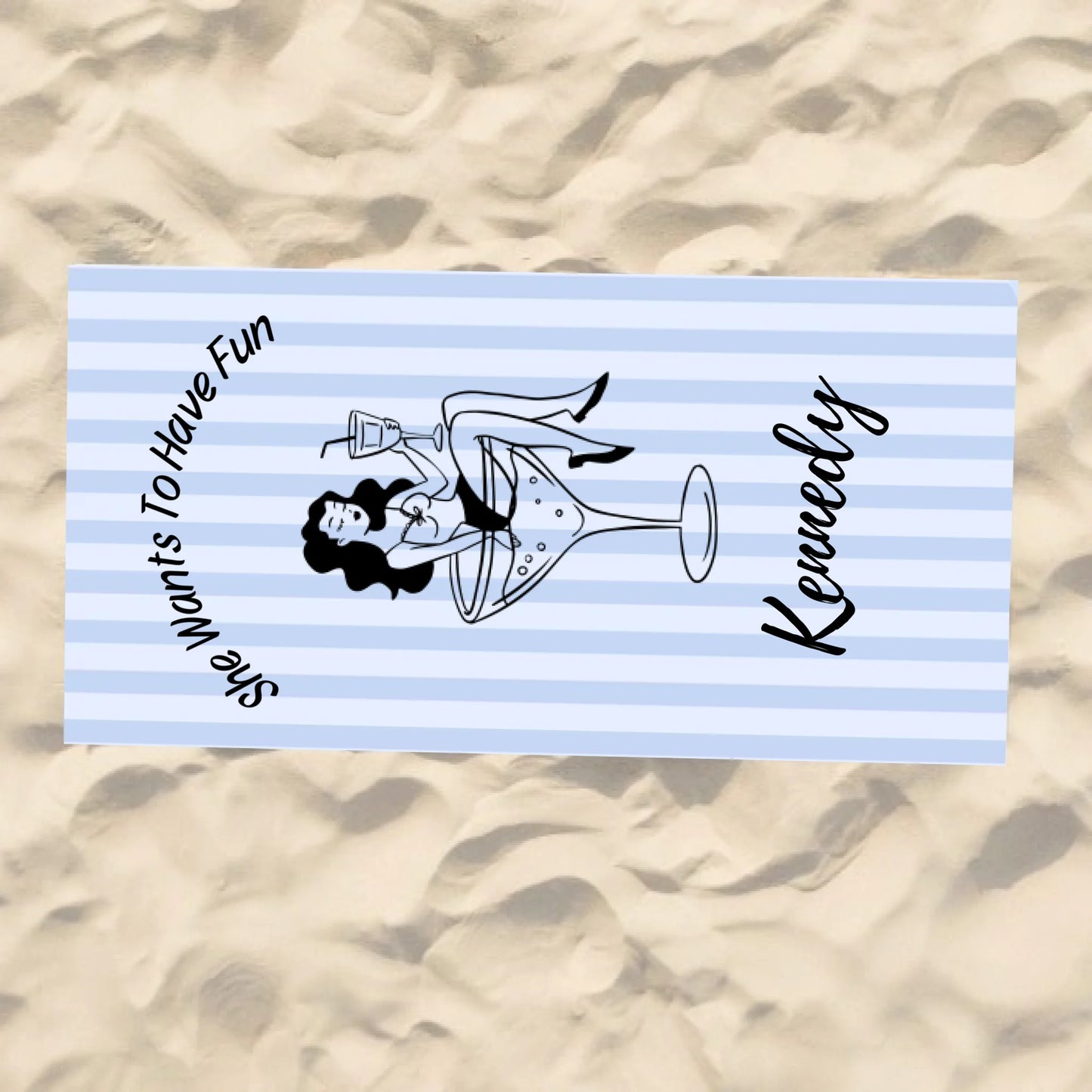 Beach Towel Blank - 30x60 - Horizontal Beach Enviro
