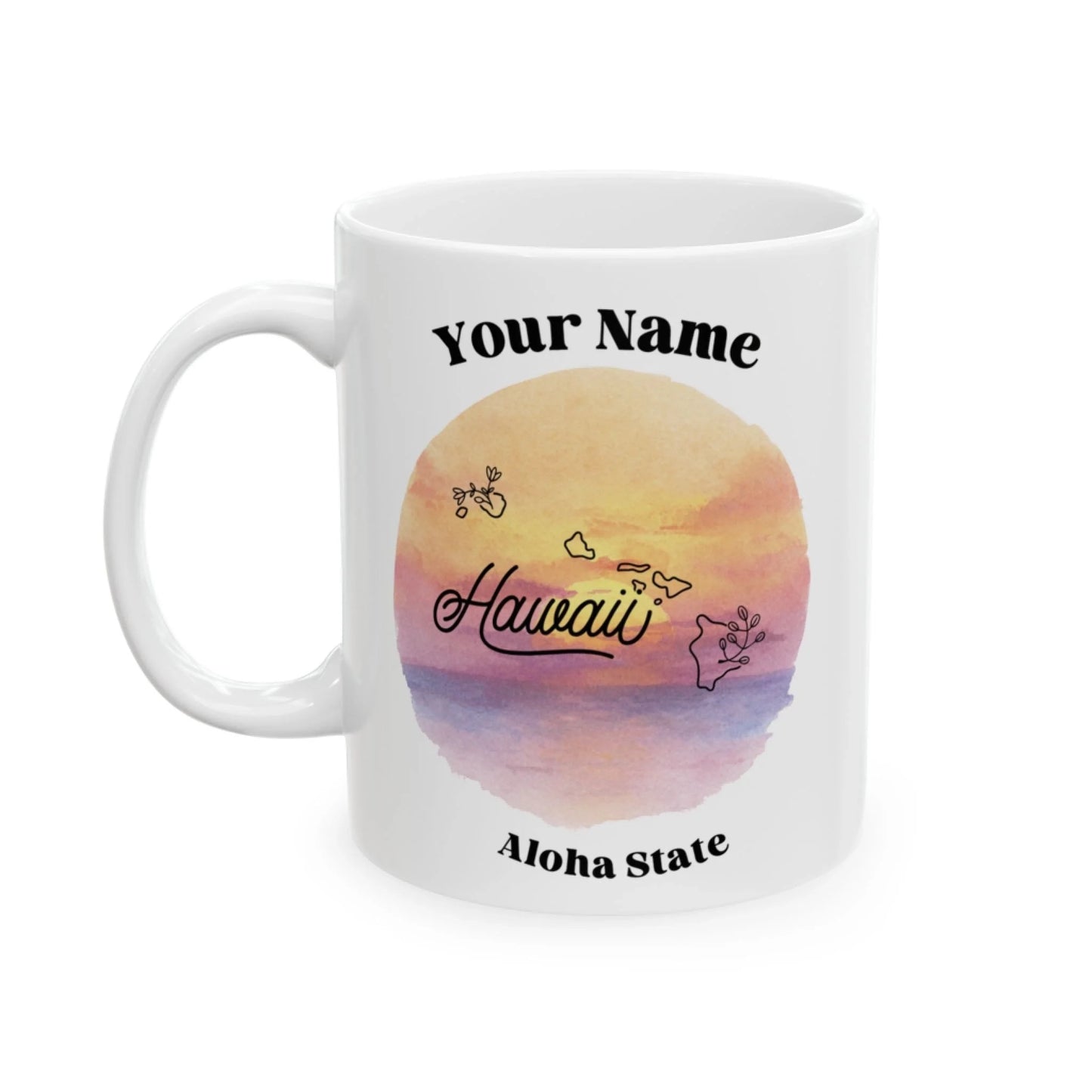 State of Mind Name Mug - Seamless Hawaii