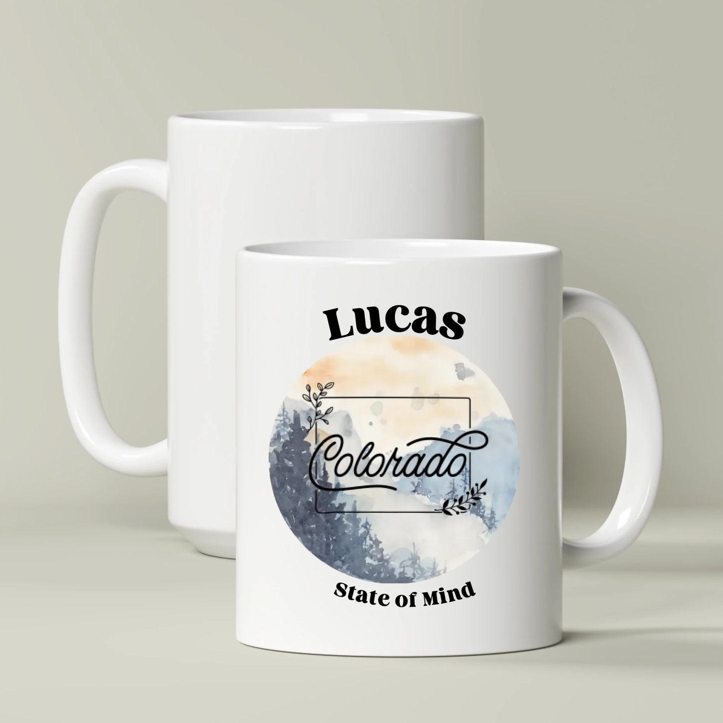 Personalized State of Mind Name Mug