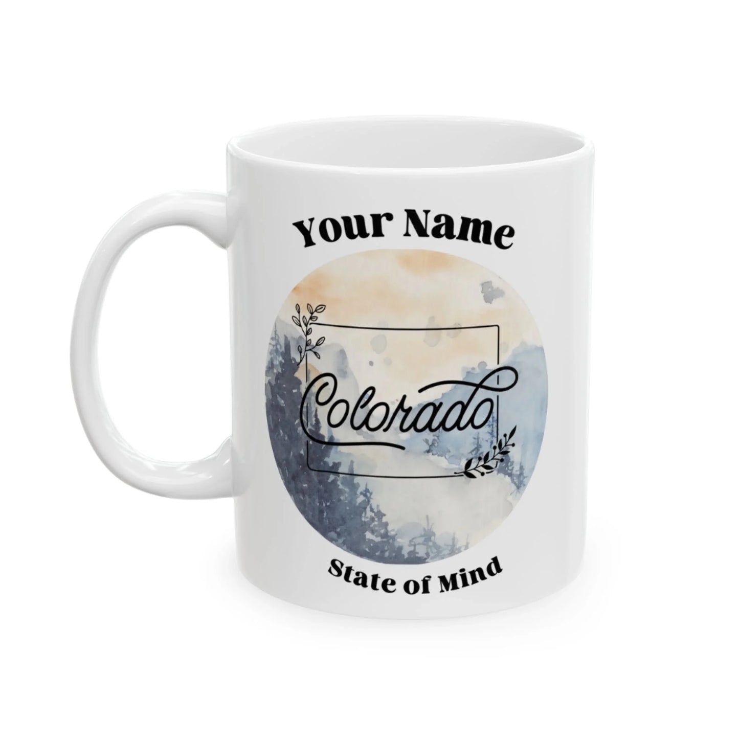 State of Mind Name Mug - Seamless Colorado