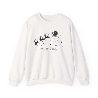 Sleight All Day Sweatshirt - White Sweatshirt Seamless