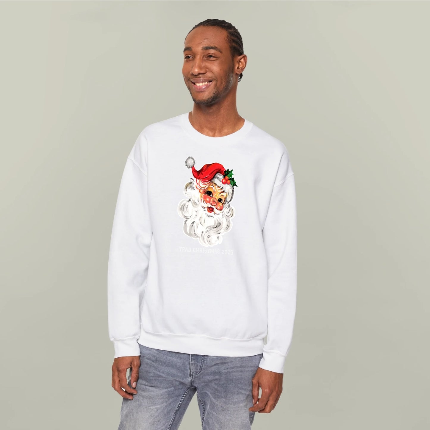 Personalized Traditional Santa Christmas Sweatshirt