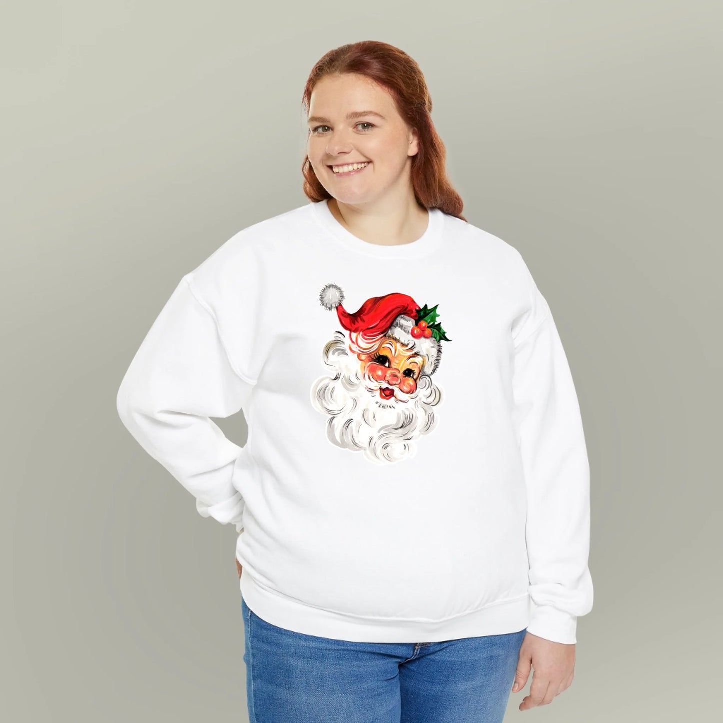 Personalized Traditional Santa Christmas Sweatshirt