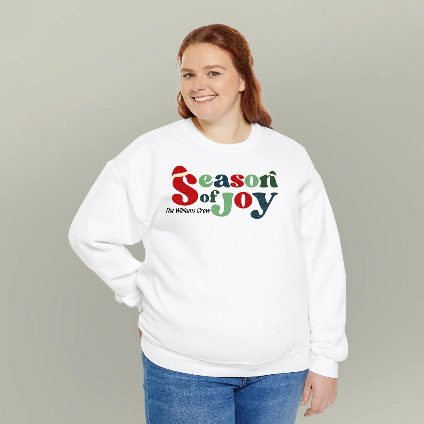 Personalized Joyful Season Holiday Sweatshirt