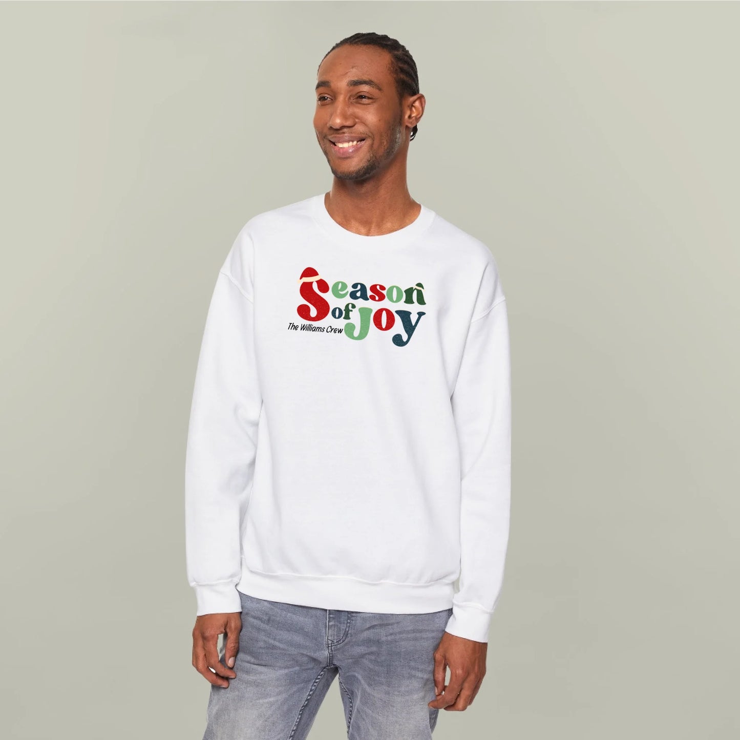 Personalized Joyful Season Holiday Sweatshirt