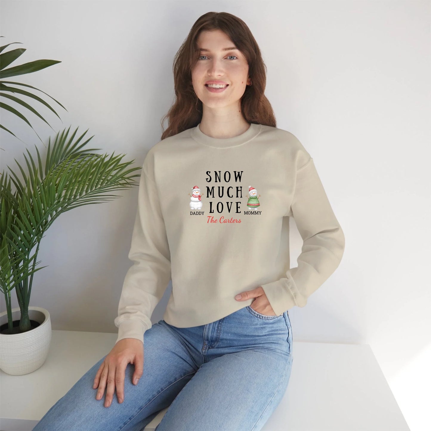 Sweatshirt Front Lifestyle - Sand 2