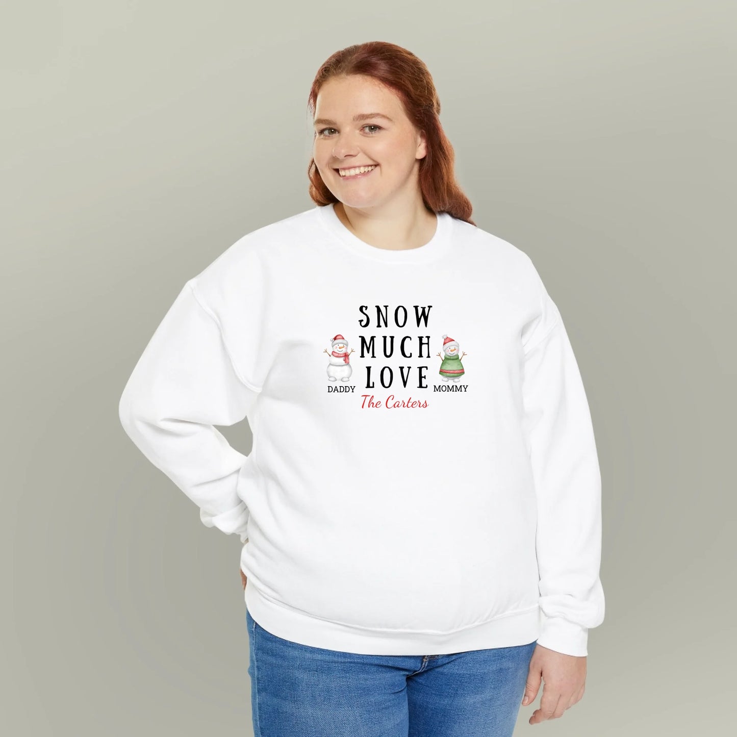 Personalized Snow Much Love Sweatshirt