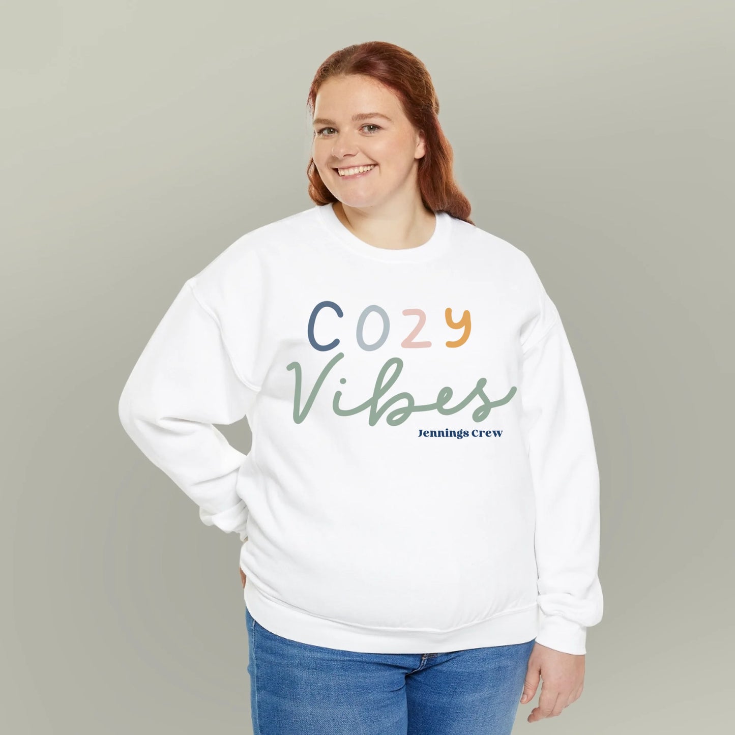 Personalized Cozy Vibes Name Sweatshirt
