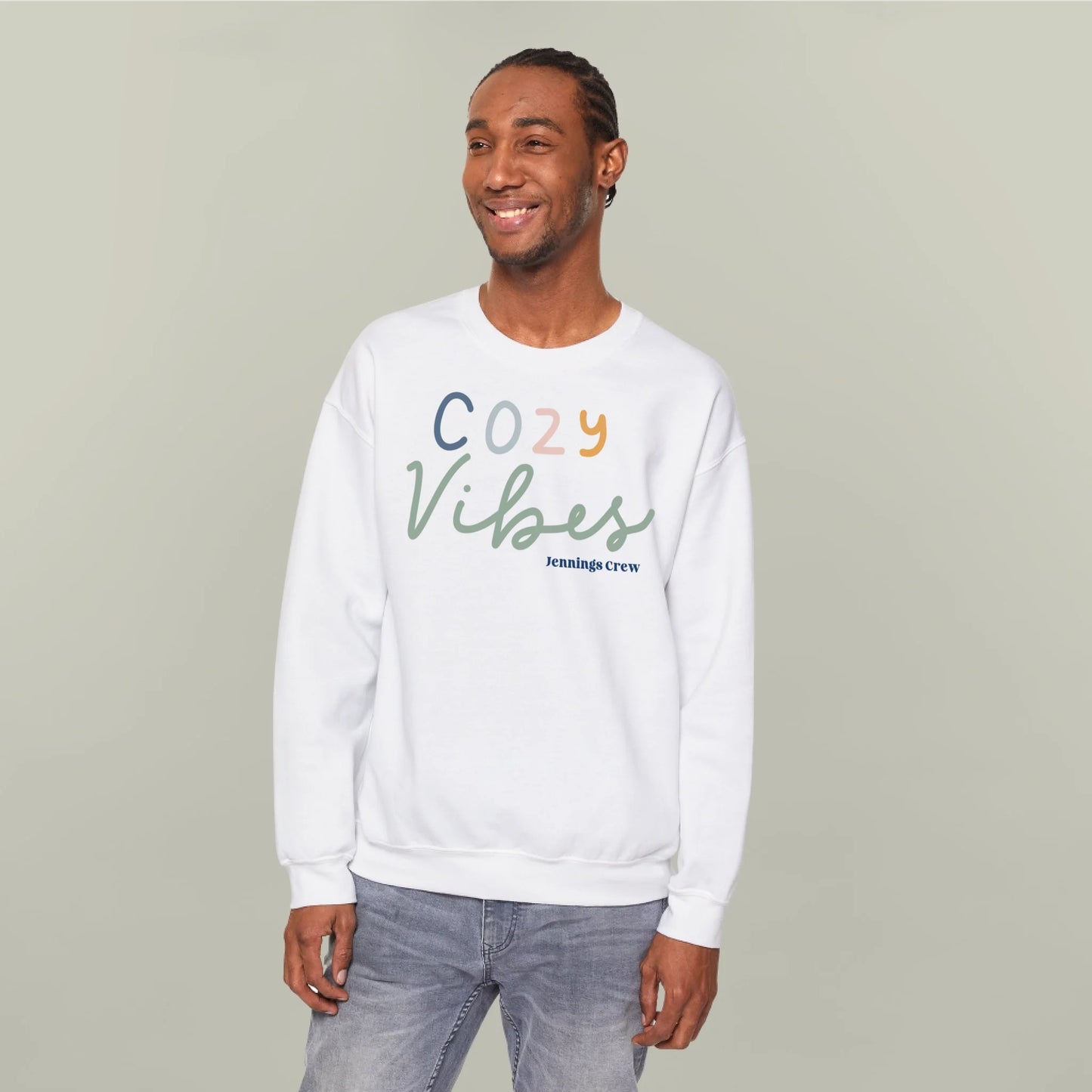 Personalized Cozy Vibes Name Sweatshirt