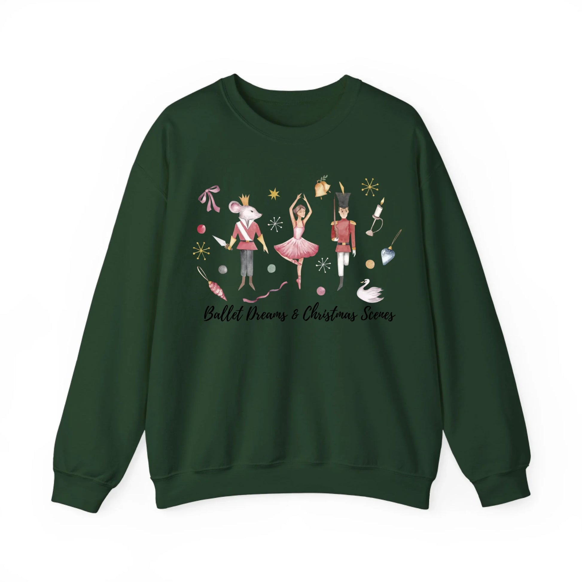 Sweatshirt Front Blank - Forrest Green