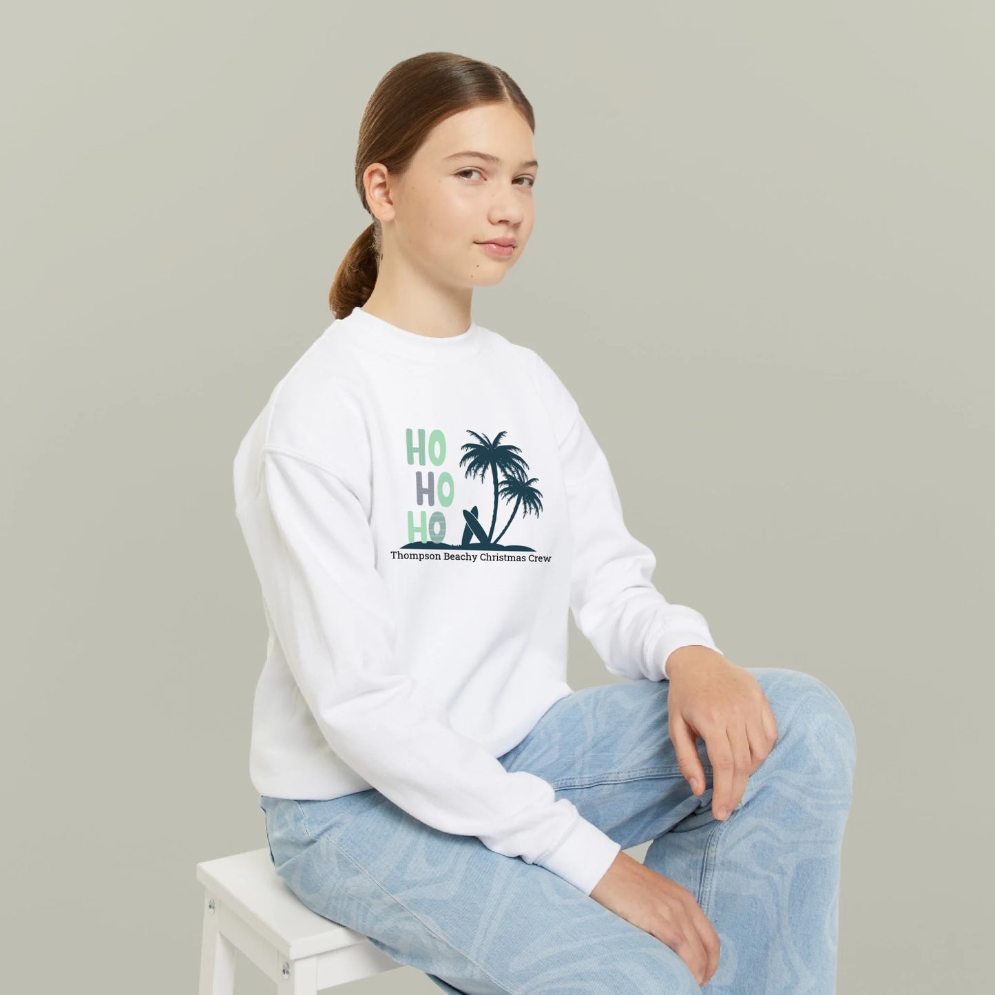 Personalized Sunny Days Ho Ho Ho Sweatshirt