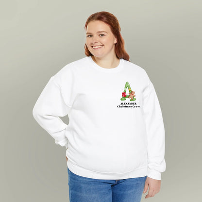 Personalized Christmas Monogram Name Sweatshirt