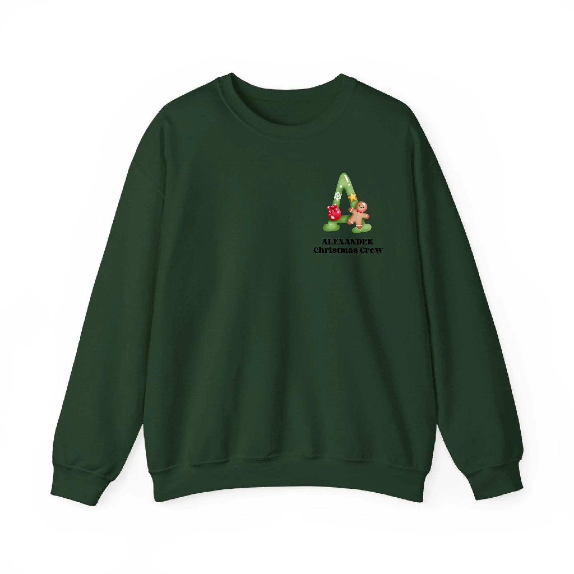 Sweatshirt Front Blank - Forrest Green