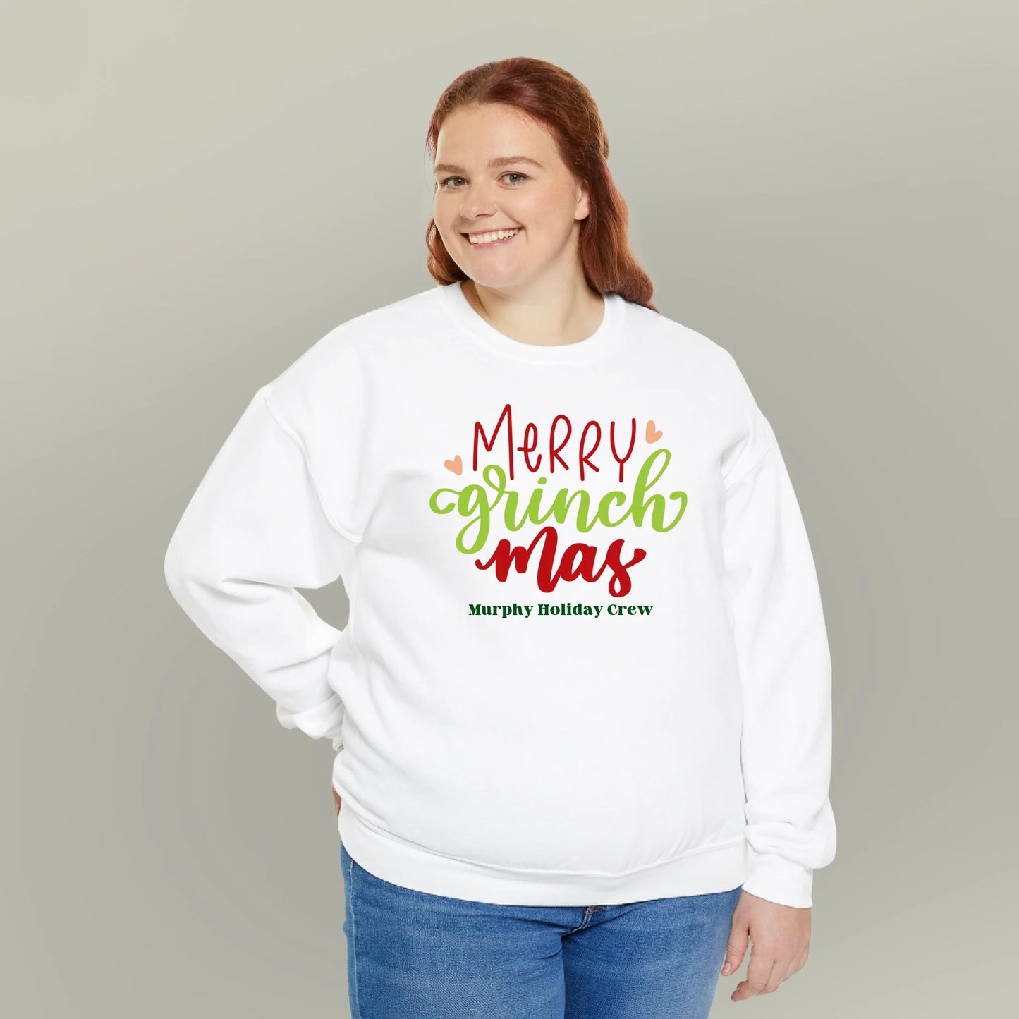 Personalized Merry Grinchmas Holiday Sweatshirt