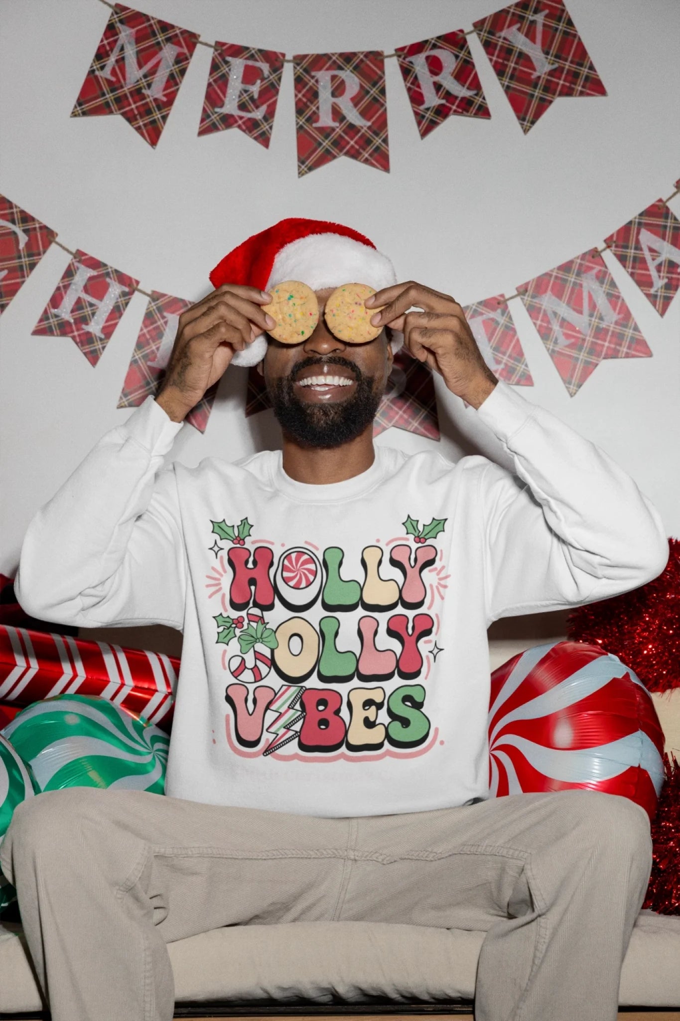 Holly Jolly VIbes LIfestyle Non Personalized
