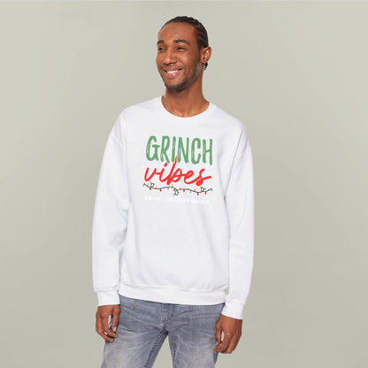 Personalized Grinch Vibes Holiday Sweatshirt