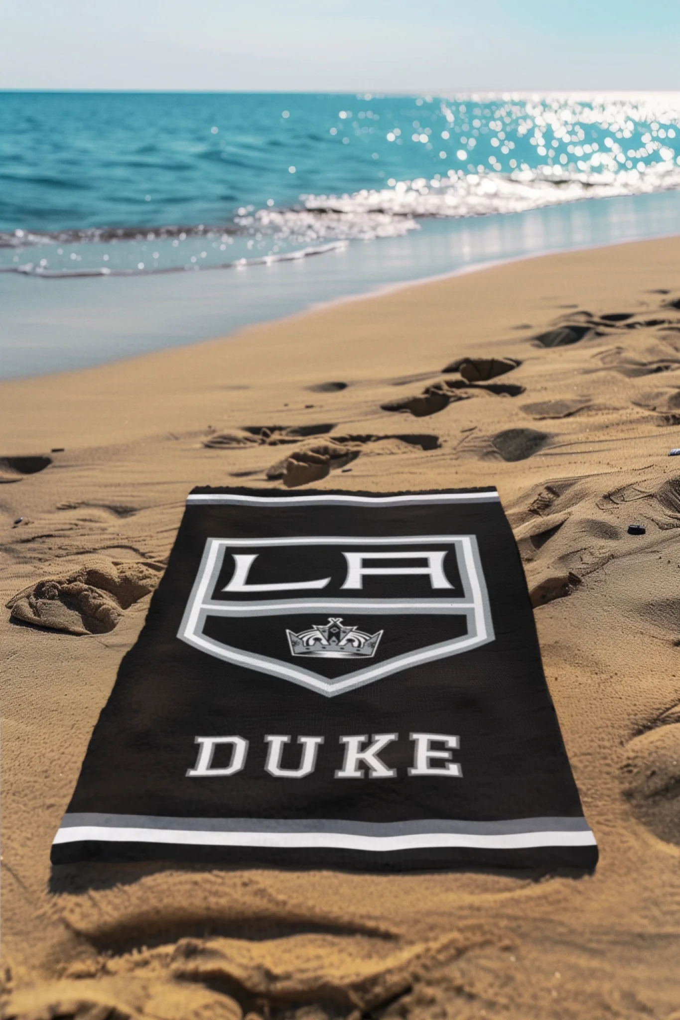 LA Kings Hockey 60x30 Towel PlaceIt LIfestyle