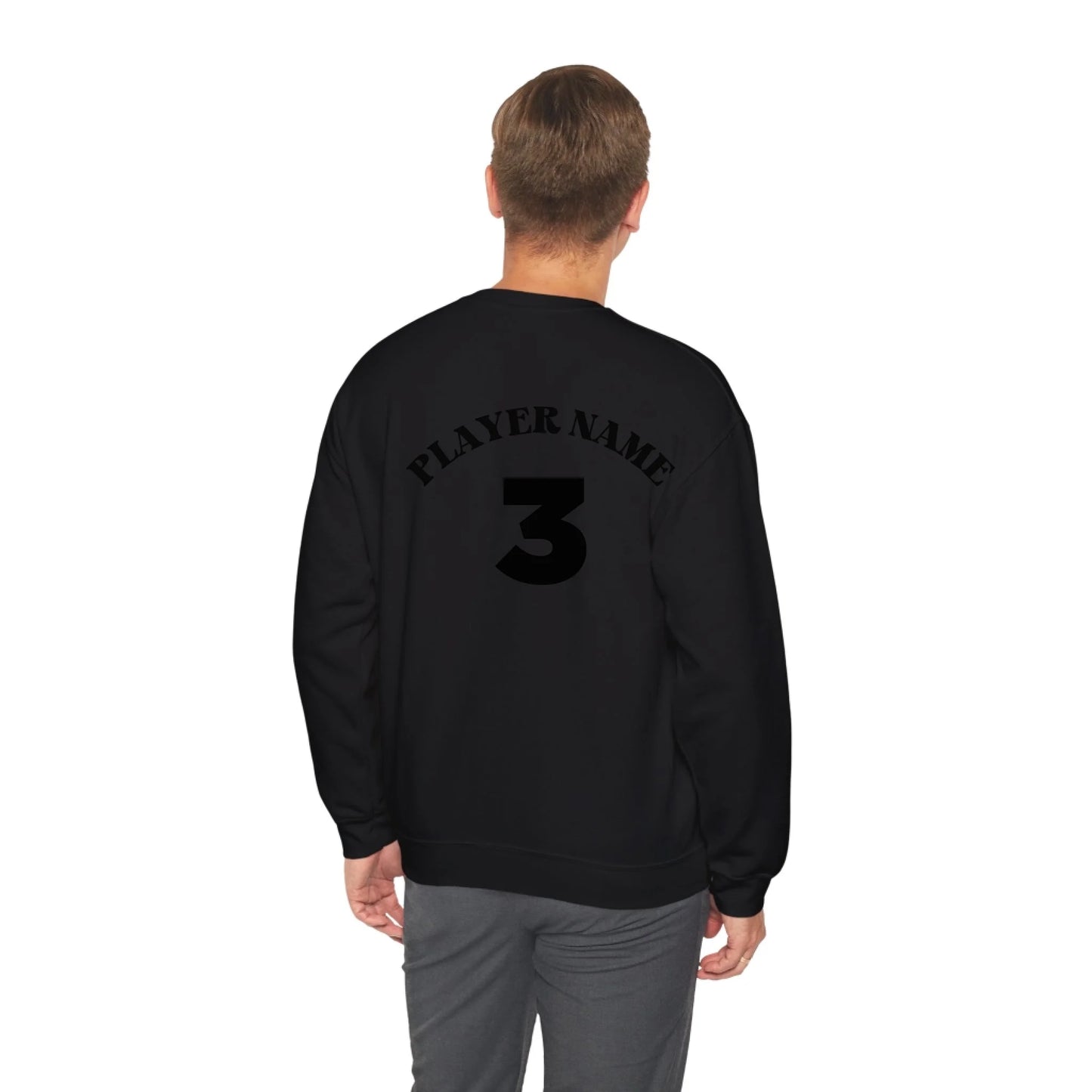 Lifestyle Man Black Sweatshirt Back