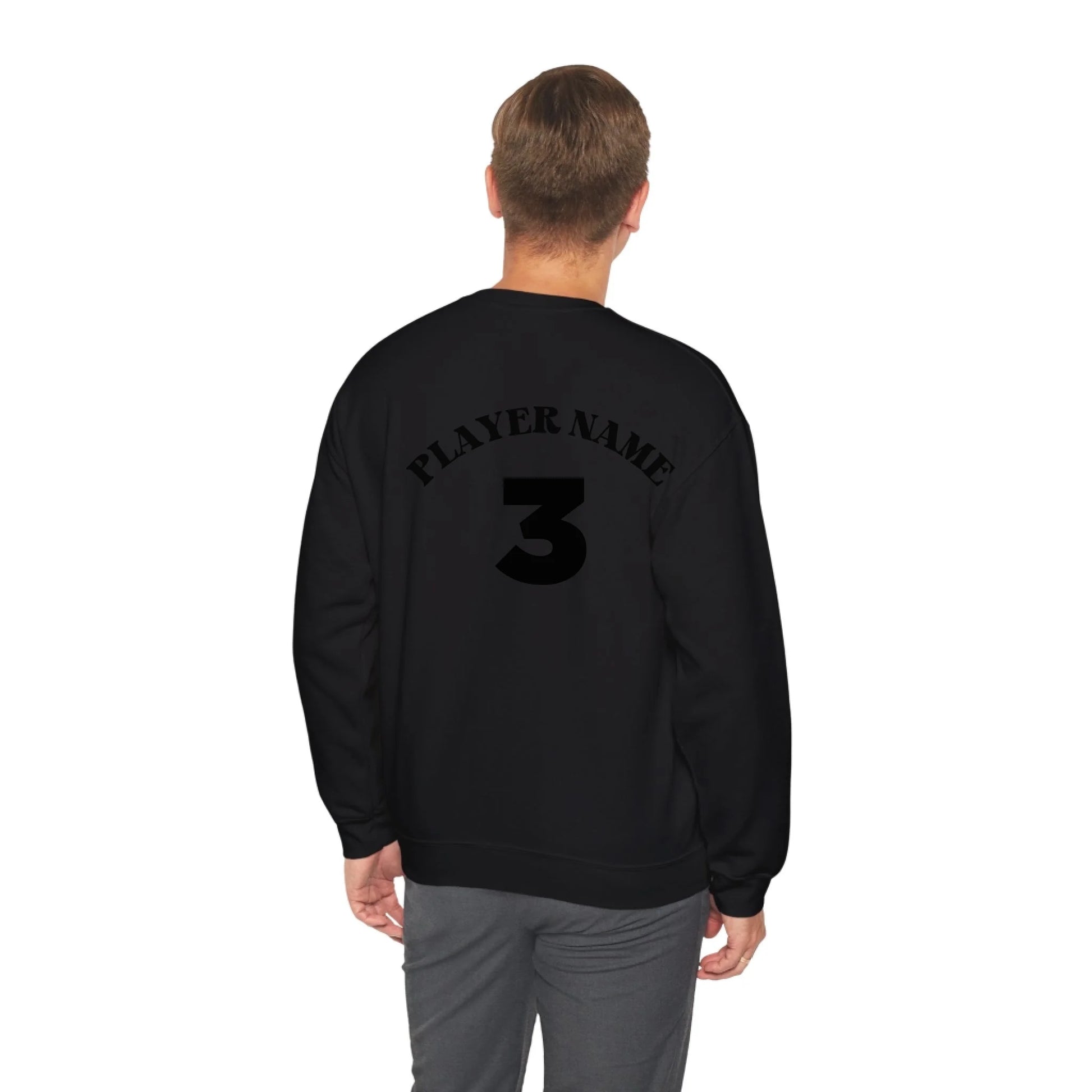 Lifestyle Man Black Sweatshirt Back