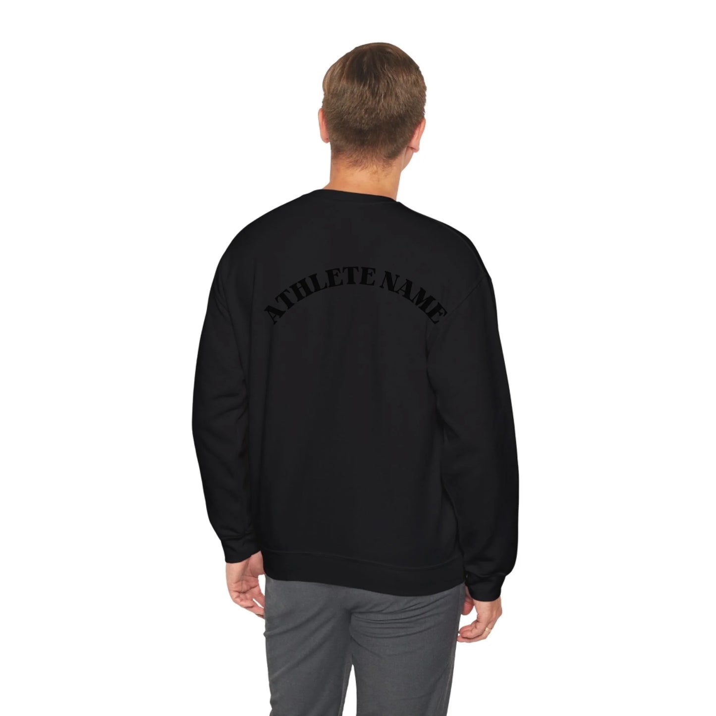 Lifestyle Man Black Sweatshirt Back