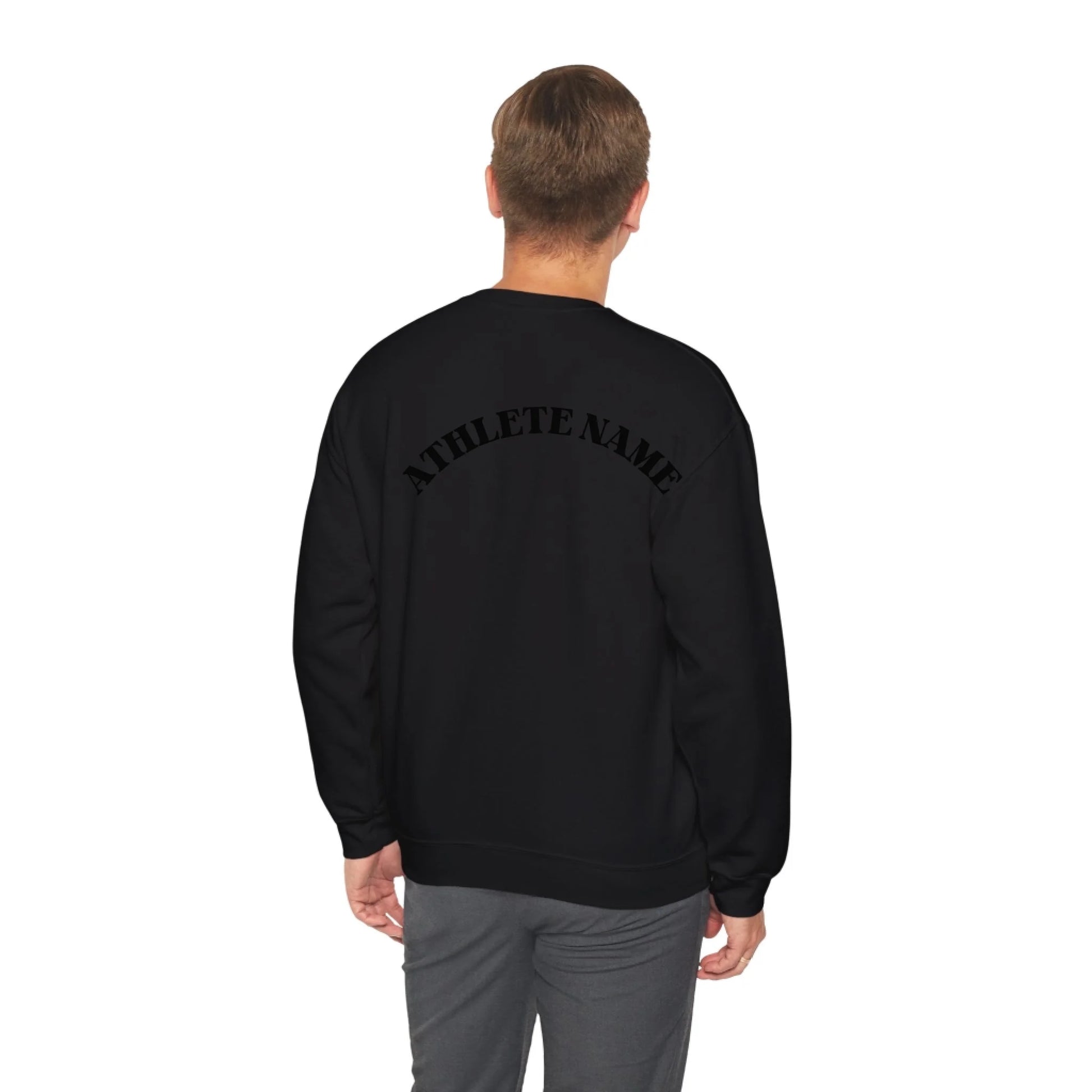 Lifestyle Man Black Sweatshirt Back