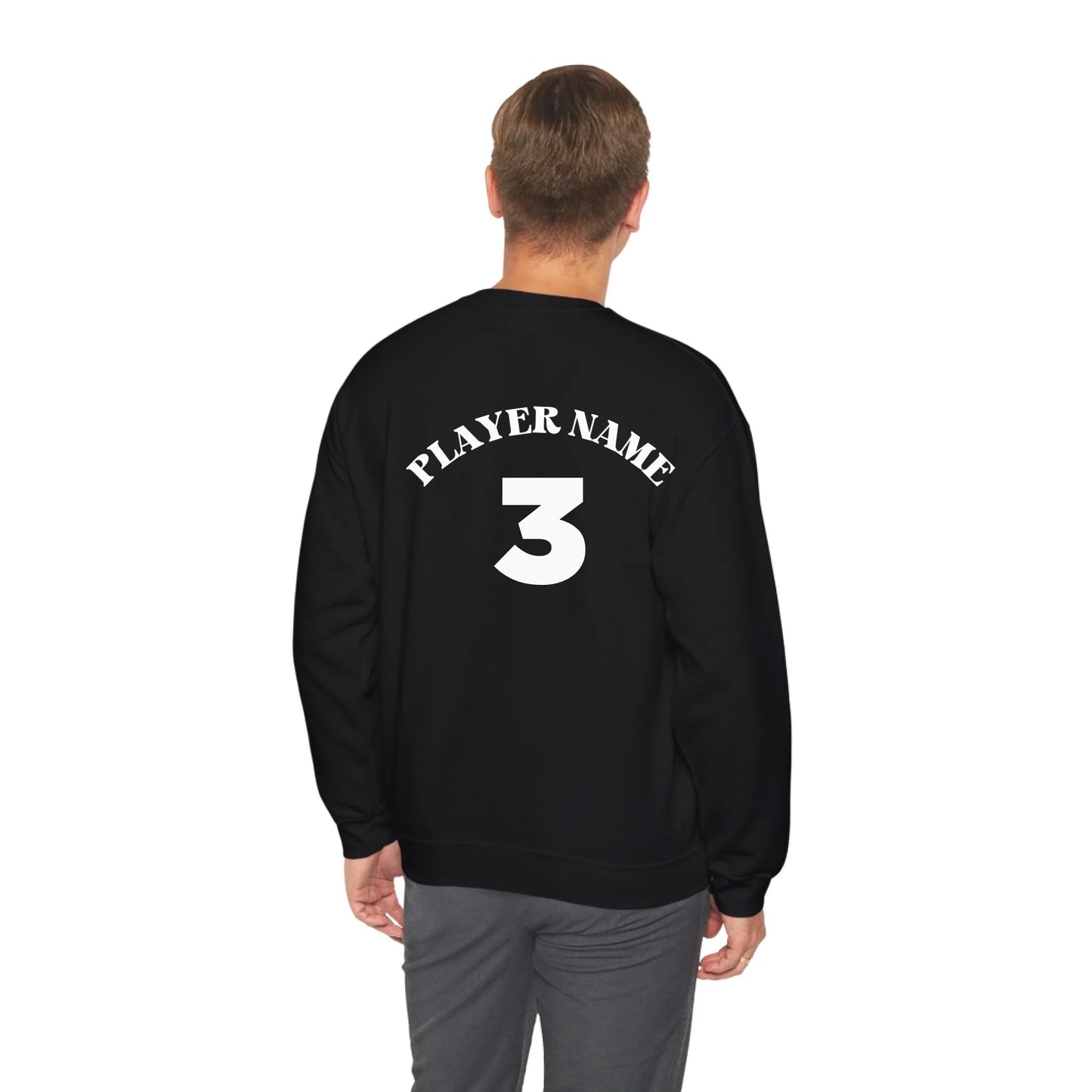 Lifestyle Man Black Sweatshirt Back