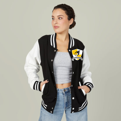 Personalized Baseball Fireball Unisex Letterman Jacket