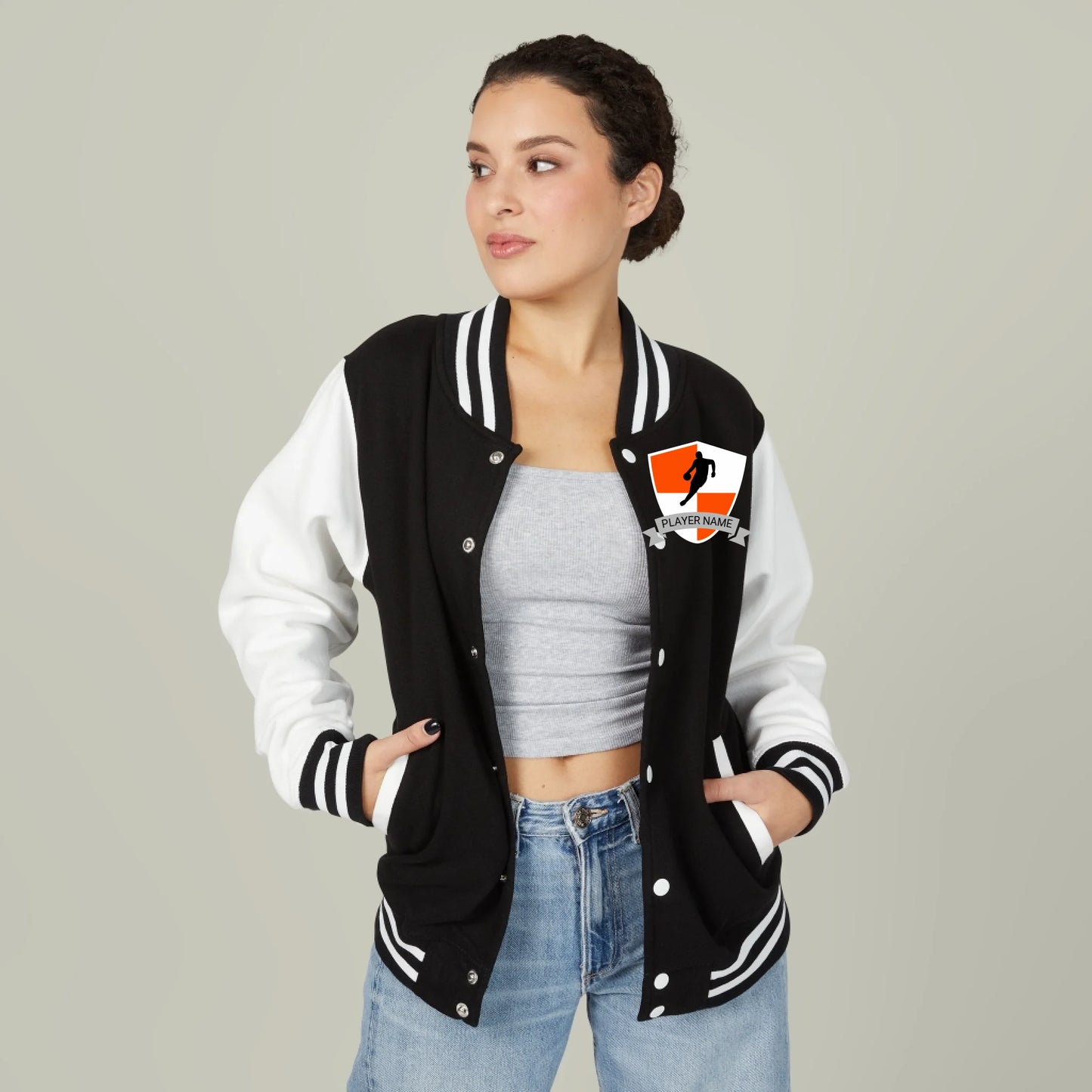 Basketball Star Icon Unisex Letterman Jacket
