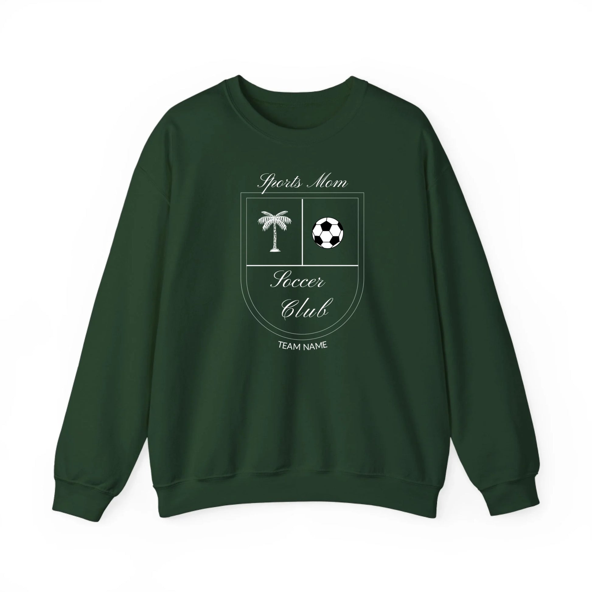 Sweatshirt Front Blank - Forrest Green