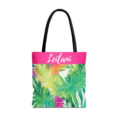 Aloha Spirit Name Tote Bag - 18x18 Print Test Seamless